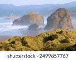 Rock Islands off shore from the Southern Oregon Coast taken at the Pacific Ocean in Cape Sebastian, OR