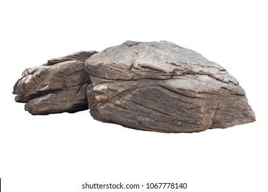 rock isolated on white background
 - Shutterstock ID 1067778140