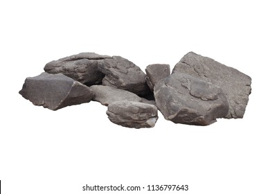 Rock Isolated On White Background