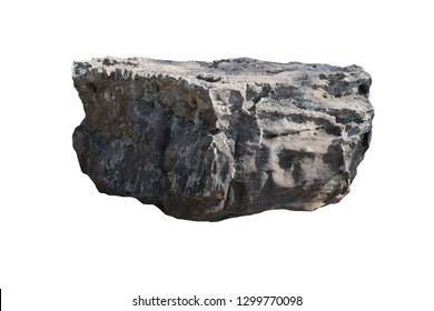 rock isolated on white background. - Shutterstock ID 1299770098