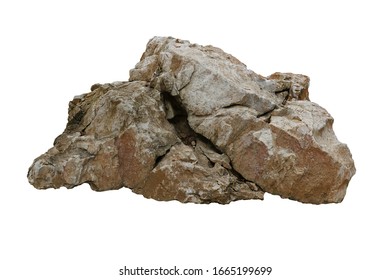 roca aislada en fondo blanco
