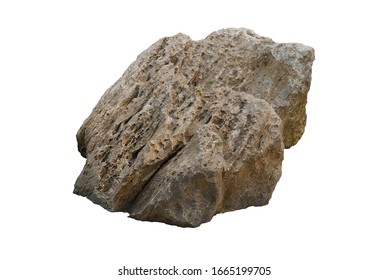 rock isolated on white background
 - Shutterstock ID 1665199705