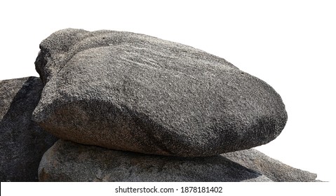 
rock isolated white background
