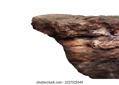 rock isolated on white background. - Shutterstock ID 2227525549