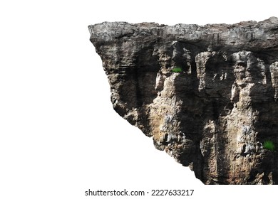 rock isolated on white background.	