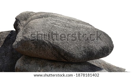 
rock isolated on white background
