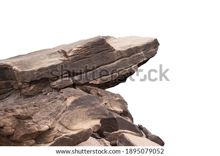 rock isolated on white background
	