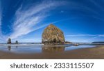 Rock on the beach of the Ecola State Park, Oregon