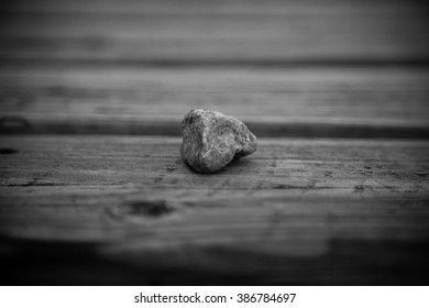 A rock on the deck.
