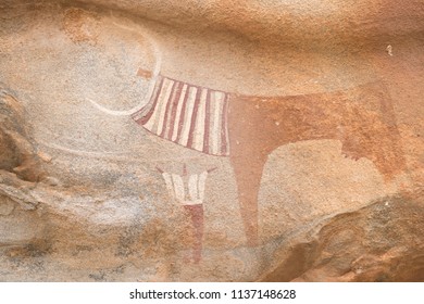 Rock Paintings, Petroglyphs, Murals. Laas Geel, Also Spelled Laas Gaal, Are Cave Formations On The Rural Outskirts Of Hargeisa, Somalia. Somaliland