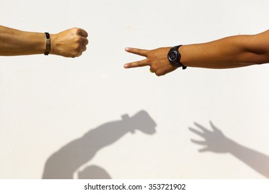 Rock Paper Scissors For It And  Shadow.