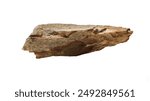 Rock Podium isolated, Stone stand Display product on white background, Cliff rock clipping paths