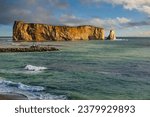 Percé Rock, Percé Quebec, Canada.