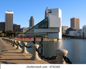 Rock And Roll Hall Of Fame In Cleveland, Ohio.