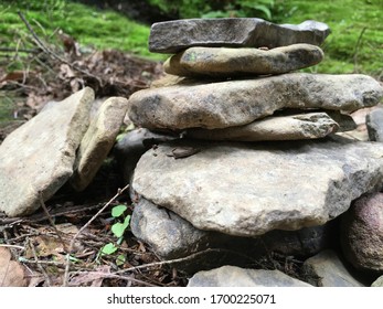 Rock stack in the forest