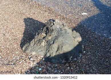 A rock stone in solor beach
