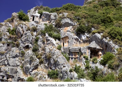 Rock Tombs Of Demre Myra, Turkey