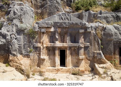 Rock Tombs Of Demre Myra, Turkey