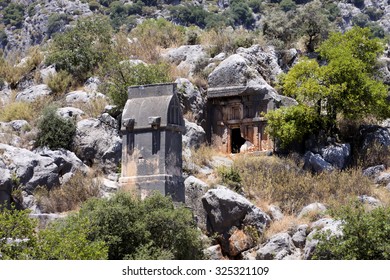 Rock Tombs Of Demre Myra, Turkey