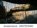 The Rockbridge State Nature Preserve in Hocking County, Ohio, United States