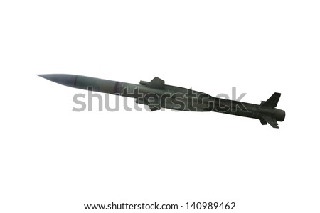 Rocket isolated on white