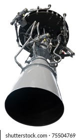 Rocket Jet Engine Isolated. Clipping Path Included.