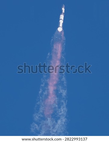 Rocket launch in south Texas