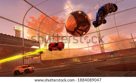 Rocket League Football Gaming Art