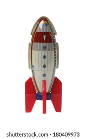 Rocket Metal Toy On White 