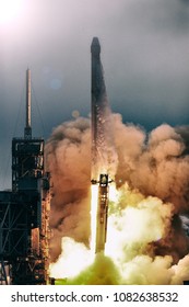 Rocket spaceship. The elements of this image furnished by NASA.