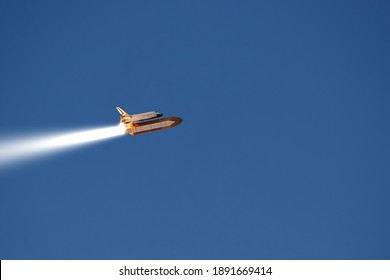 Rocket spaceship. Wonderful launch. The elements of this image furnished by NASA.