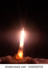 Rocket. Rocket tail. Rocket trace. The elements of this image furnished by NASA.