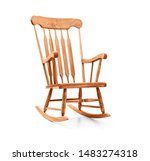 Rocking chair on a white background, including clipping path