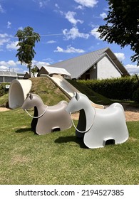 Rocking Horse Or Rocking Chair In Playground 