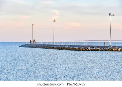 Rockport, Texas / USA - 7  April 2019:
Beautiful And Quiet Moment At The Beach