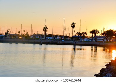 Rockport, Texas / USA - 7  April 2019:
Beautiful And Quiet Moment At The Beach