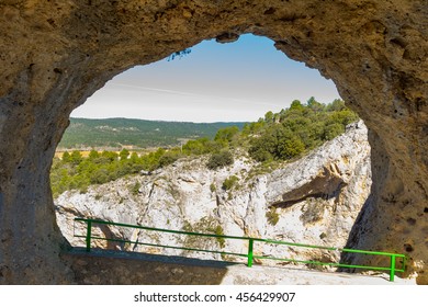 Rocks with capricious forms in the enchanted city of Cuenca, Spain