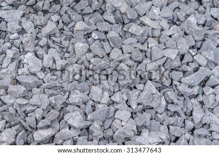 rocks for construction, work