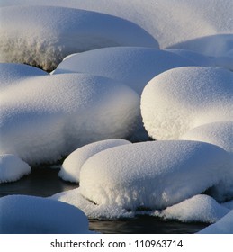 Rocks Covered With Snow