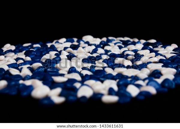 Rocks Decorative Multicolored Blue White Stock Photo Edit Now