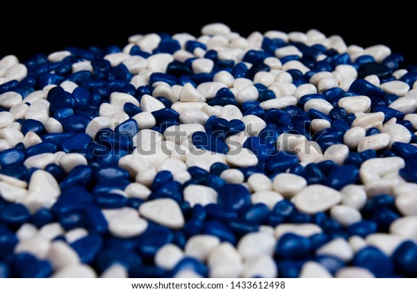 Rocks Decorative Multicolored Blue White Stock Photo Edit Now