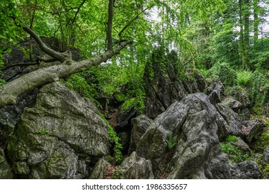 Rocks In The Felsenmeer Geotope In Hemer