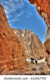 rocks formation sky clouds mountain desert eastern people rock climbing hiking  