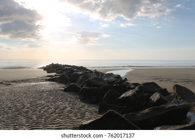 rocks going to ocean