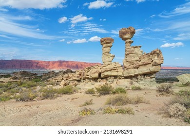 Rocks in Ischigualasto National Park. Argentina. Valley