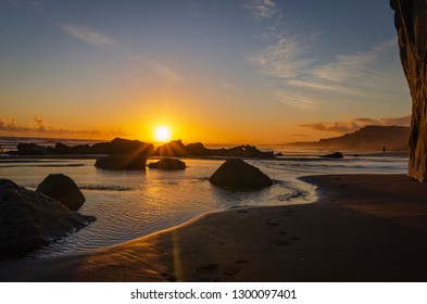 Rocks At Kai Iwi Beach - New Zealand