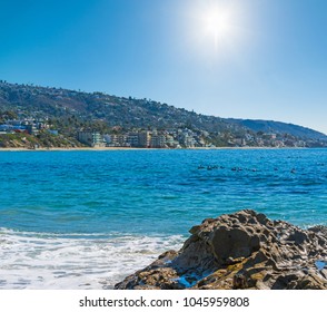 Rocks In Laguna Beach Coast, Orange County. Southern California, USA