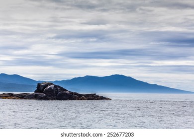 Rocks And The Ocean - At Foveaux Strait, Stewart Island, New Zealand