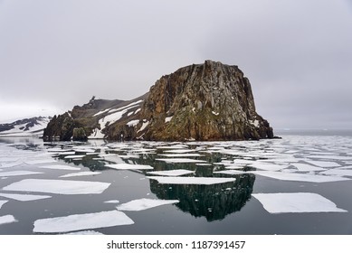 Rocks On Deception Island, Antarctica