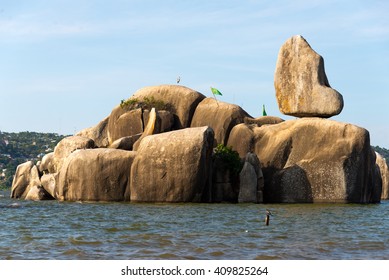 Rocks On Shore Of Lake Victoria, Tanzania